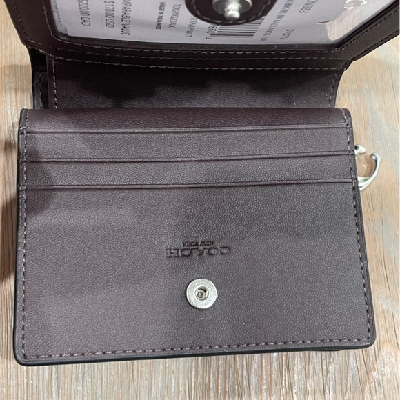 Coach Black Patent Leather Snap Wallet - Picture 6 of 10